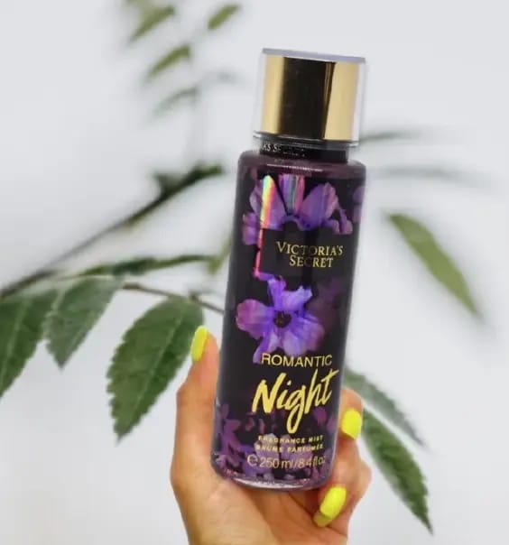 Victoria's Secret Romantic Night Fragrance Mist 250ml Perfumed Body Splash for Evening Wear and Romantic Occasions