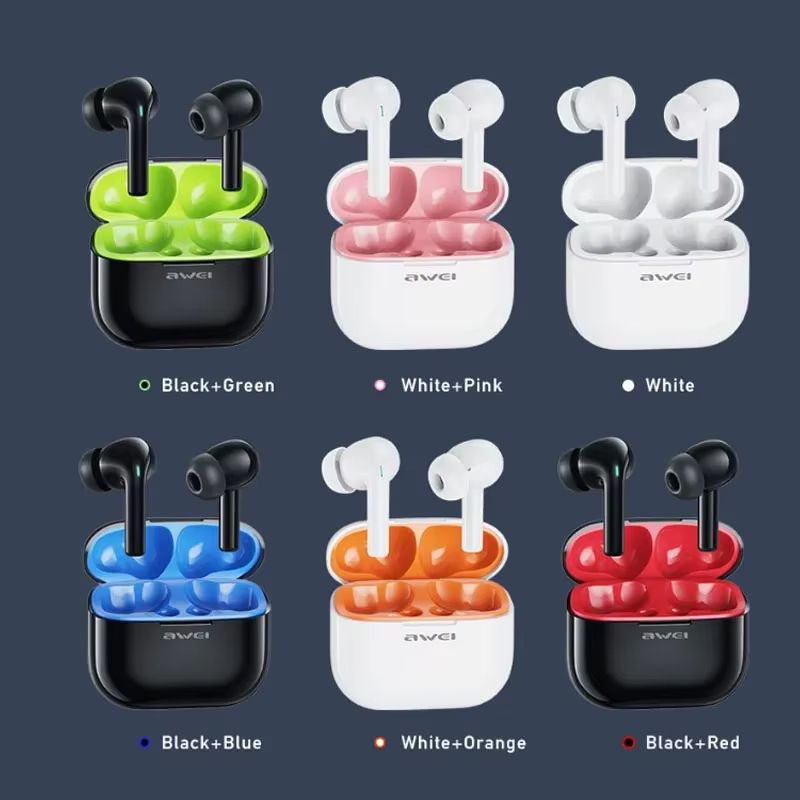 New Arrival Awei T1 Pro Earphone  Promotion Bluetooth Earpods TWS Sports Earbuds V5.3 Wireless Headphones With Mic HIFI HD Sound Bluetooth Earphones In ear Headphones Headset For Gamer Sport Ear phone