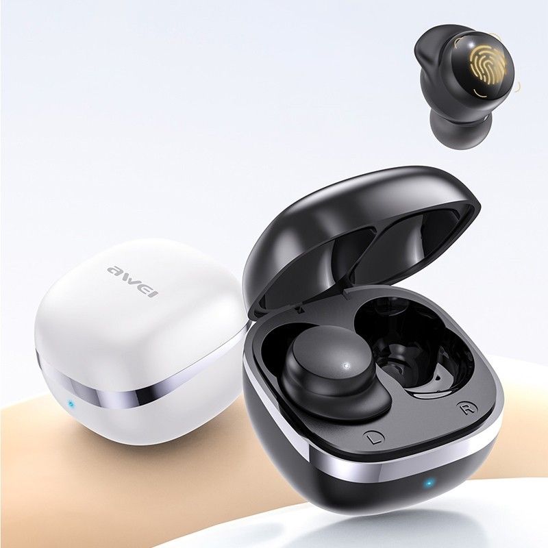 New Arrival AWEI T78 Earphone Promotion Bluetooth Earpods TWS Sports Earbuds V5.3 Wireless Headphones With Mic HIFI HD Sound Bluetooth Earphones In ear Headphones Headset For Gamer Sport Ear phone