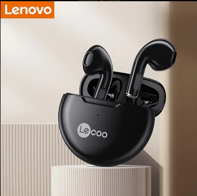 Lenovo Lecoo EW305 TWS Earphone Earpods Wireless Earbuds Bluetooth Earphones Bt5.3 Charging Case TWS Earpods Deep Bass Touch Airbuds Long Battery Life Gaming Headset sports Bluetooth Headphones