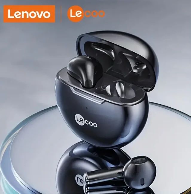 Lenovo Lecoo EW305 TWS Earphone Earpods Wireless Earbuds Bluetooth Earphones Bt5.3 Charging Case TWS Earpods Deep Bass Touch Airbuds Long Battery Life Gaming Headset sports Bluetooth Headphones