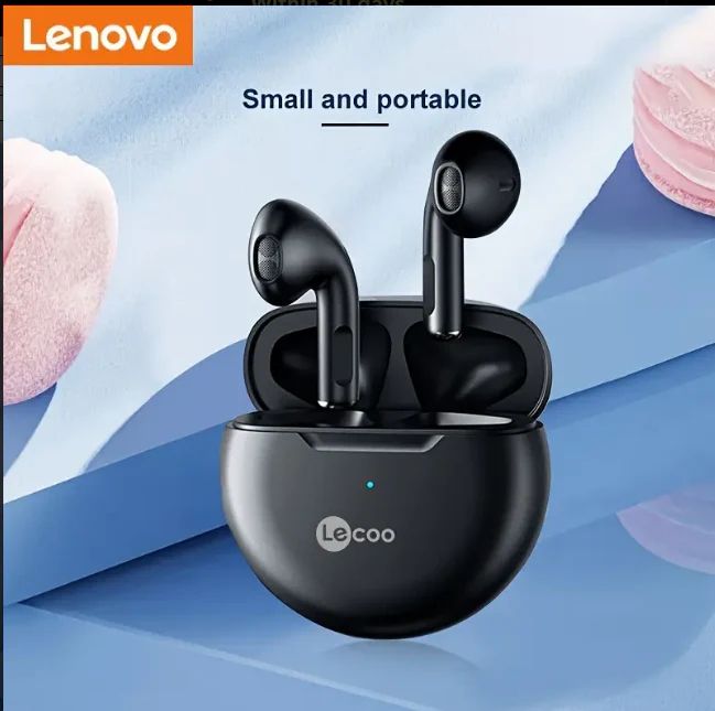 Lenovo Lecoo EW305 TWS Earphone Earpods Wireless Earbuds Bluetooth Earphones Bt5.3 Charging Case TWS Earpods Deep Bass Touch Airbuds Long Battery Life Gaming Headset sports Bluetooth Headphones