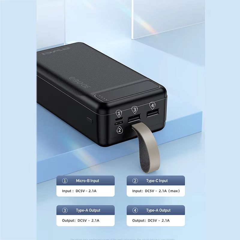 New Arrival Awei P7k Power Banks 30000mah Dc 5v Type-C Charging Promotion Power Bank Smart phones Laptop Tablet Portable Battery Charger Mobile Phone Mobile Power Bank tv earpods