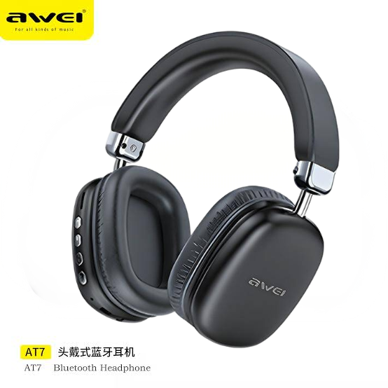 New Arrival AWEI AT7   Headset Bluetooth Headphones Ear phone Promotion Bluetooth Earpods TWS Sports Earbuds V5.3 Wireless With Mic HIFI HD Sound Bluetooth Earphones In ear water proof Headset Gamer