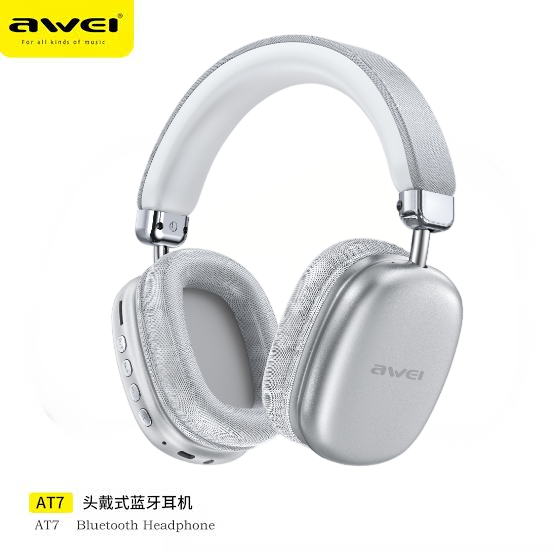 New Arrival AWEI AT7   Headset Bluetooth Headphones Ear phone Promotion Bluetooth Earpods TWS Sports Earbuds V5.3 Wireless With Mic HIFI HD Sound Bluetooth Earphones In ear water proof Headset Gamer