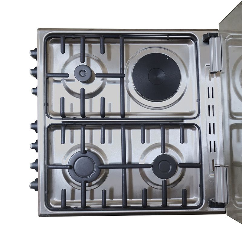 BJ's Free Standing 60x60 Cooker  3 Gas+ 1 Hotplate  ELEGANT I-6011T Turbo Fan  Oven 60L Capacity 1 Year Warranty