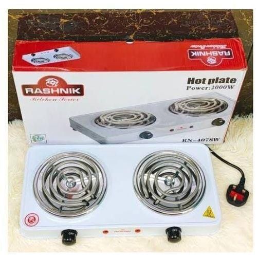 Rashnik Double Spiral Burner -Electric Two Coil/ HOT Plate Cooker