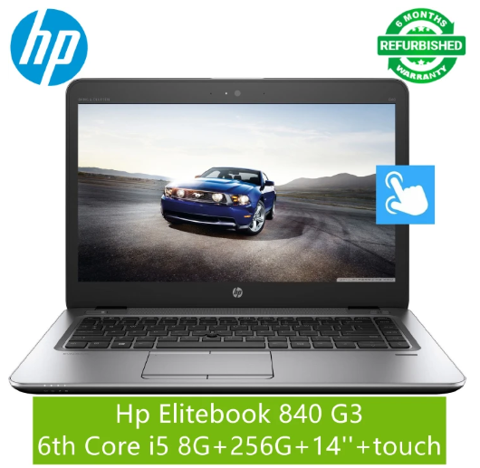 {PROMOTION!} (8GB+256GB+CORE i5+Touch) Hp Elitebook 840 G3 Laptop Intel Core i5 6th Gen 8GB RAM + 256GB SSD Touchscreen Refurbished  14" Backlit Keyboard Notebook Laptop Computer