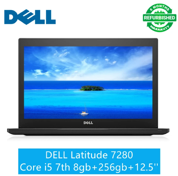 (SPECIAL DEAL) Dell Latitude 7280 Core I5 8GB RAM / 256GB SSD Storage Refurbished Laptop  7TH Generation Installed Windows 10 Pro Computer  Notebook