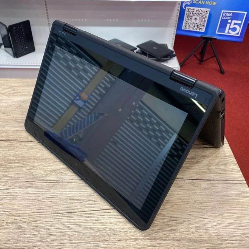 (FREE MOUSE) LENOVO YOGA 11E 4GB RAM 128GB SSD 2 IN 1 TOUCHSCREEN X360 LAPTOP REFURBISHED LAPTOP  BLACK  11.6" INCH  INSTALLED WINDOWS 10 PRO LAPTOPS OFFICE COMPUTER