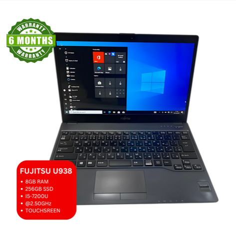 Refurbished FUJITSU LIFEBOOK U937 LAPTOP Ultra Thin 13.3-inch DISPLAY 920x1080) Win10 pro Equipped  7th Generation Core i5 Processor  8GB Memory M.2 SSD 128GB Built-in Webcam WiFi  Bluetooth HDMI  MS