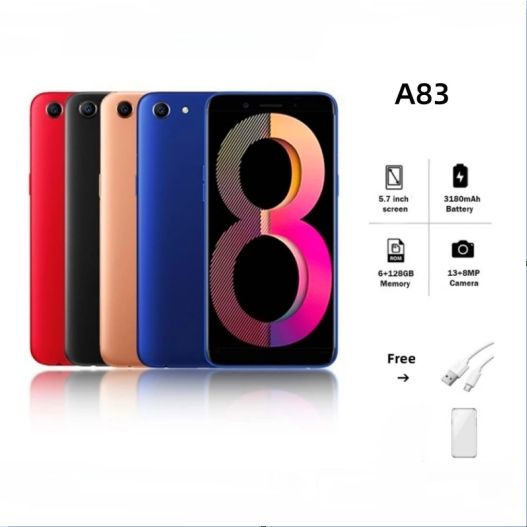 Refurbished OPPO A83 6GB RAM +128GB ROM  5.7-inch display 13MP 3180mAh Fingerprint unlock phone Dual SIM 4G phone Refurbished Phone SmartPhones Mobile Phones 128GB phone 4G Phones oppo smartphone