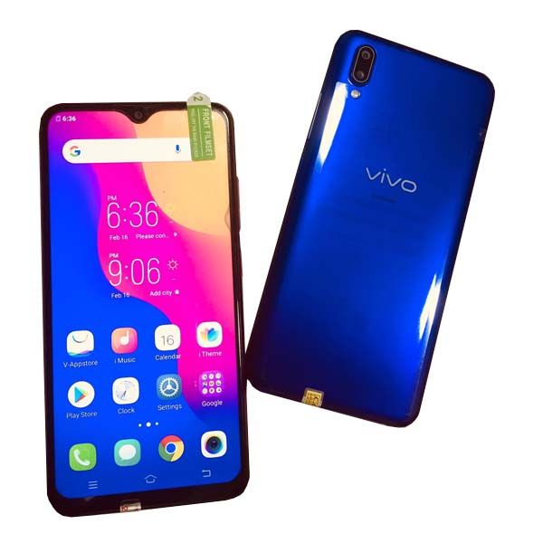 Refurbished VIVO Y93 6.2-inch 8 GB RAM + 256GB ROM Smartphone Face Recognition 18 MP + 2 MP AI Smart Dual Camera 8 MP Front Camera 5500 mAh Battery Capacity Dual SIM Gaming Phone
