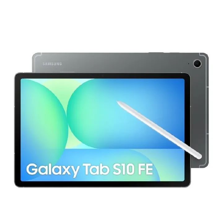 [NEW] Samsung Galaxy Tab S10 FE 5G 10.9" 90Hz IPS LCD Display 256GB ROM+8GB RAM 13MP+12MP 4K@30fps Camera Exynos 1580 Chip 8000mAh 45W Battery Stylus (TYP) Fngprt WiFi+Cell Android 15 IP68 Table