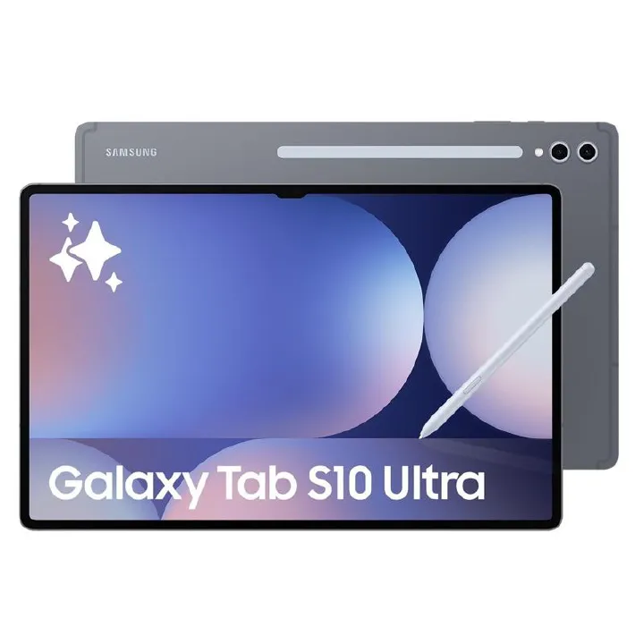 [Brand] Samsung Galaxy Tab S10 Ultra 5G 14.6" 120Hz AMOLED Display 256GB ROM+12GB RAM 13MP+12MP Camera Mediatek Dimensity 9300+ Chip 11200mAh 45W Battery S-Pen (TYP) Fngprt WiFi+Cell Android 14 Tablet