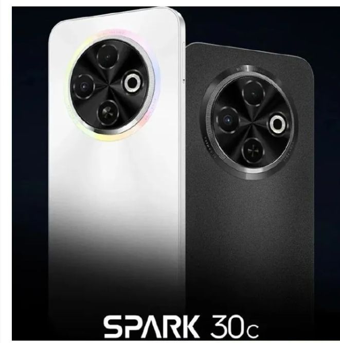 [New Arrival] TECNO SPARK 30C 128GB+4GB 120Hz 6.6" Dynamic Port 50MP Dual Speakers 7.8mm Ultra Slim 5000mAh 18W Type-C Dual SIM 4G Smart Phones Side Fingerprint phone