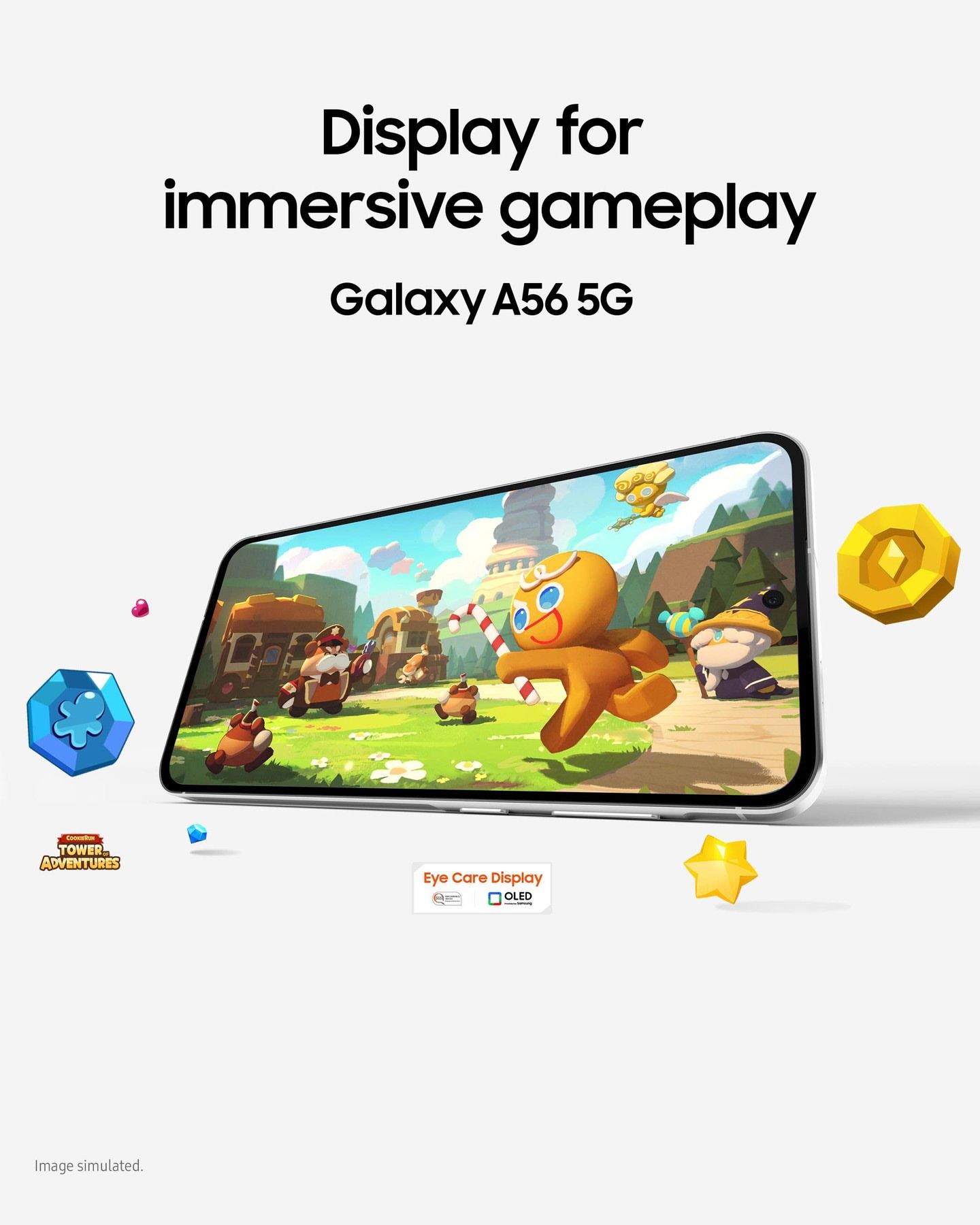 [Free Gifts] Samsung Galaxy A56 5G 256GB+8GB 120Hz 6.7" Super AMOLED 50MP+12MP Triple Camera IP67 Dust/Water Resistant Android 15+(6 Years Android Updates) 5000mAh 45W Fast Charge Smartphone