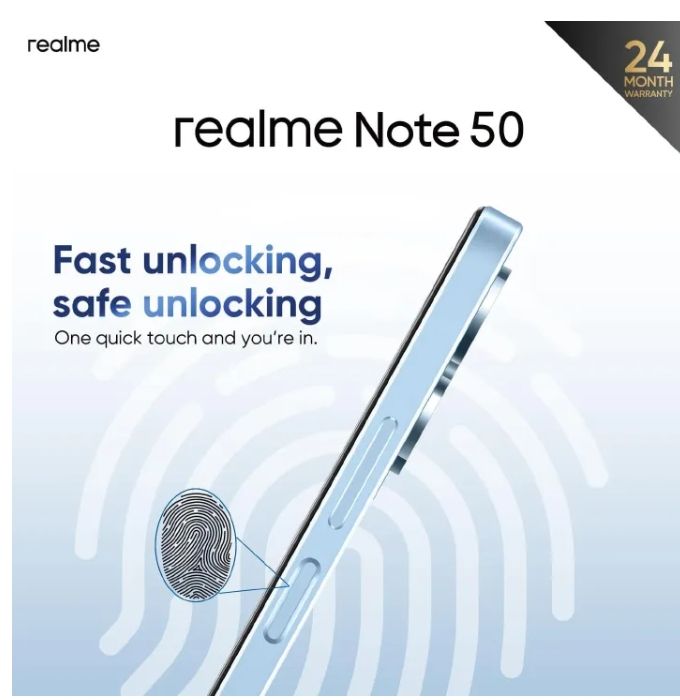 [New Arrival] Realme Note 50 256GB+8GB RAM 6.74" 90Hz Display 13MP+5MP Cameras Dual SIM IP54 Dust/Water Resistant 5000mAh Battery Fast Charge MicroSD Support Android Smart Phone