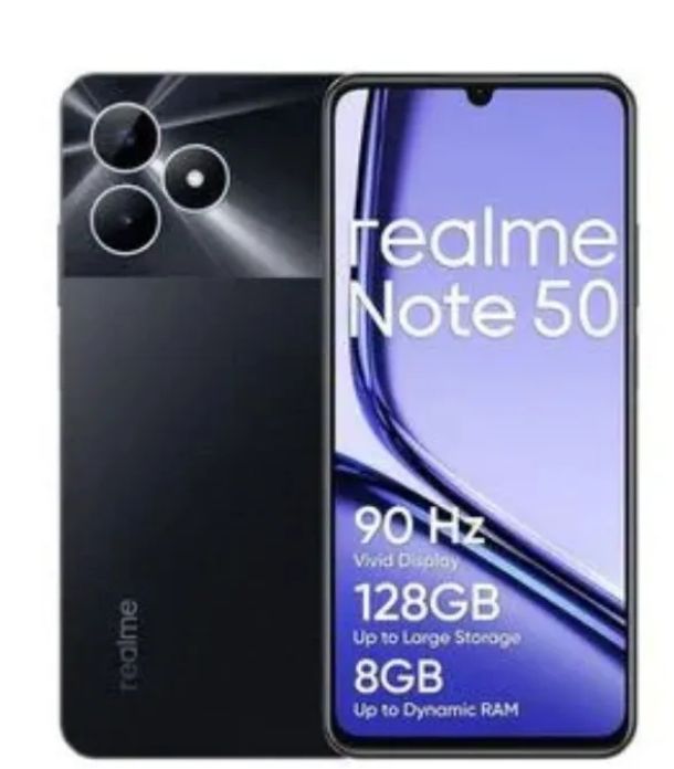 [New Arrival] Realme Note 50 256GB+8GB RAM 6.74" 90Hz Display 13MP+5MP Cameras Dual SIM IP54 Dust/Water Resistant 5000mAh Battery Fast Charge MicroSD Support Android Smart Phone