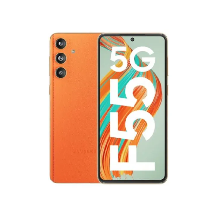 [New Arrival] Samsung Galaxy F55 5G 256GB+8GB 6.7" 120Hz Super AMOLED Display 50MP+50MP Camera Snapdragon 7 Gen 1 5000mAh Battery 45W Fast Charge Under-Display Fingerprint Unlock Dual SIM Smart Phone