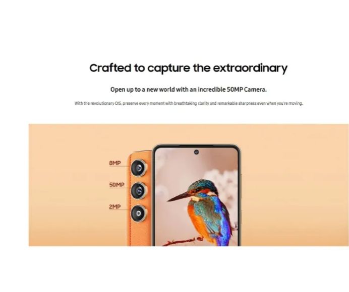 [New Arrival] Samsung Galaxy F55 5G 256GB+8GB 6.7" 120Hz Super AMOLED Display 50MP+50MP Camera Snapdragon 7 Gen 1 5000mAh Battery 45W Fast Charge Under-Display Fingerprint Unlock Dual SIM Smart Phone