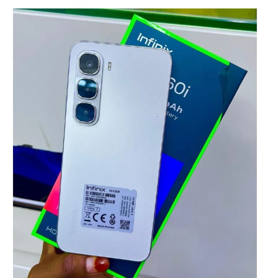 [New Arrival] Infinix Hot 60i 128GB+6GB 6.7" IPS LCD 120Hz Display 50MP Camera 5160mAh Battery 45W Fast Charging IP64 Dust/Water Resistant Dual SIM MTK Helio G81 Ultimate Bypass Charging AI Smartphone