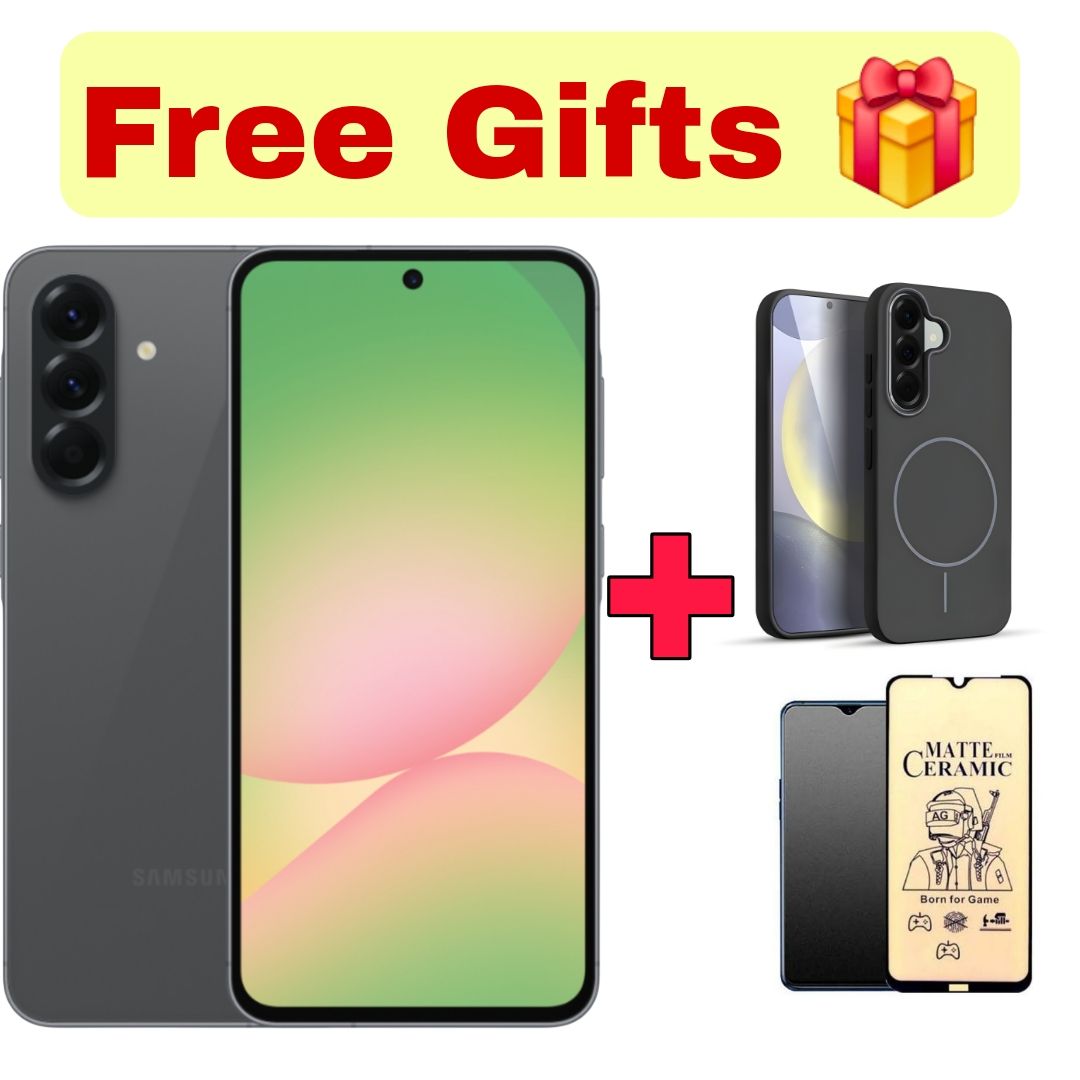 [Free Gifts] Samsung Galaxy A56 5G 256GB+8GB 120Hz 6.7" Super AMOLED 50MP+12MP Triple Camera IP67 Dust/Water Resistant Android 15+(6 Years Android Updates) 5000mAh 45W Fast Charge Smartphone