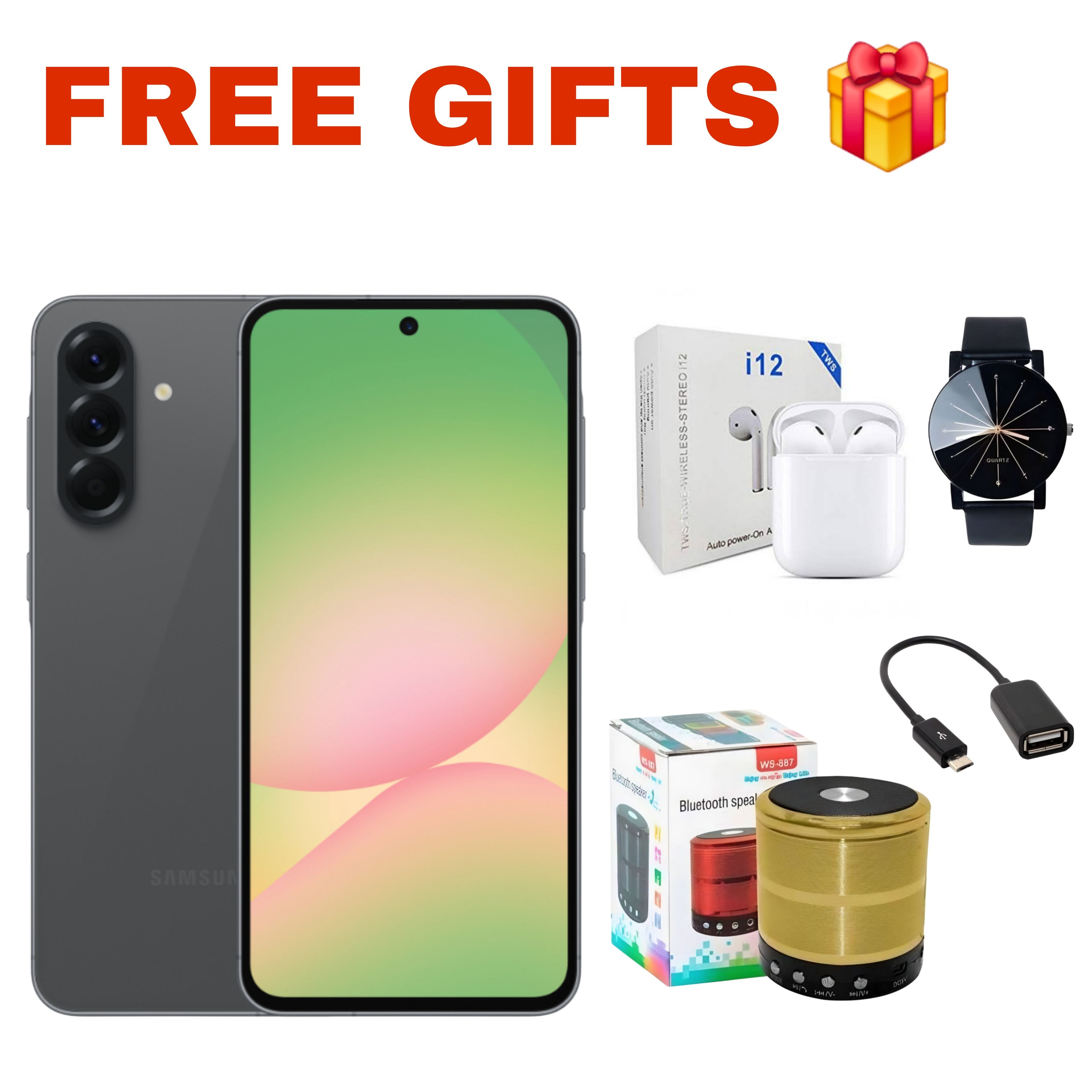 Samsung Galaxy A56 5G 256GB+8GB 120Hz 6.7" Super AMOLED 50MP+12MP Triple Camera IP67 Dust/Water Resistant Android 15+(6 Years Android Updates) 5000mAh 45W 65% in 30Min Type-C SmartPhone Mobile Phone