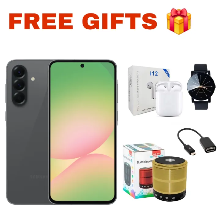 Samsung Galaxy A56 5G 256GB+8GB 120Hz 6.7" Super AMOLED 50MP+12MP Triple Camera IP67 Dust/Water Resistant Android 15+(6 Years Android Updates) 5000mAh 45W 65% in 30Min Type-C SmartPhone Mobile Phone