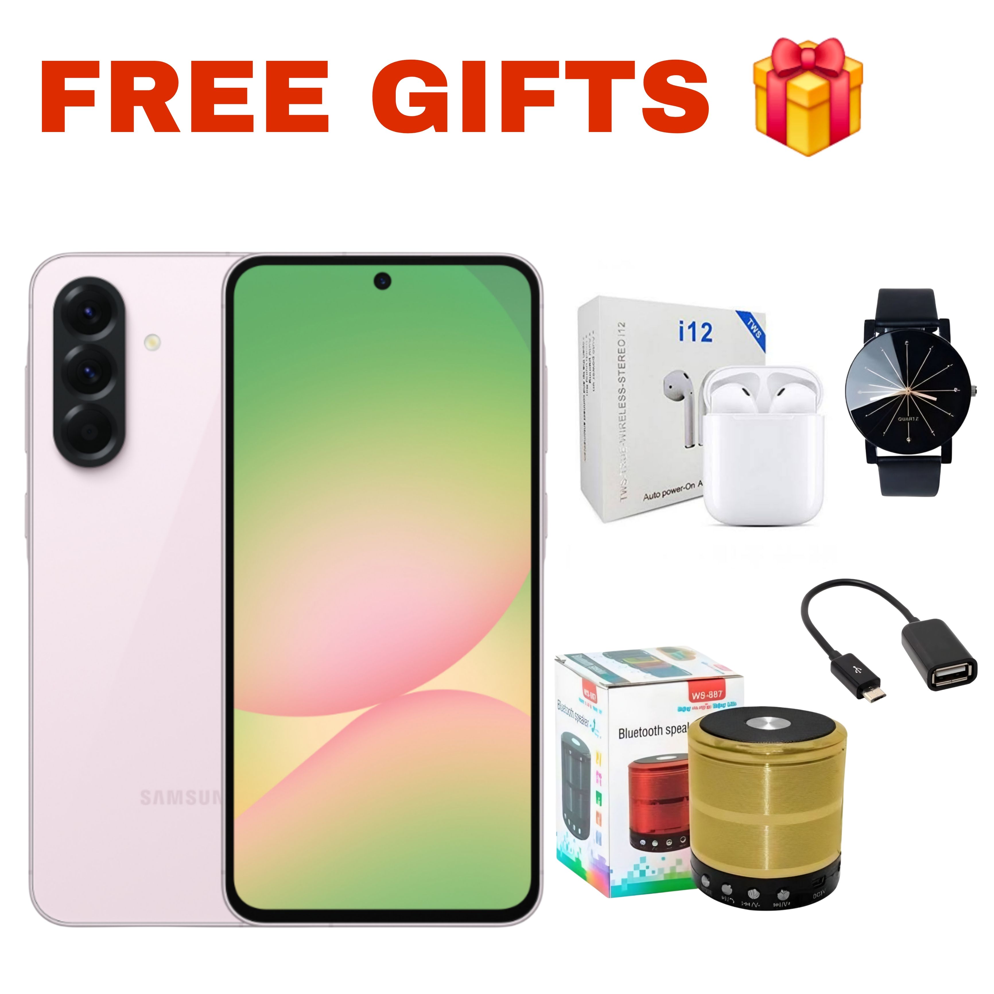 Samsung Galaxy A56 5G 256GB+8GB 120Hz 6.7" Super AMOLED 50MP+12MP Triple Camera IP67 Dust/Water Resistant Android 15+(6 Years Android Updates) 5000mAh 45W 65% in 30Min Type-C SmartPhone Mobile Phone