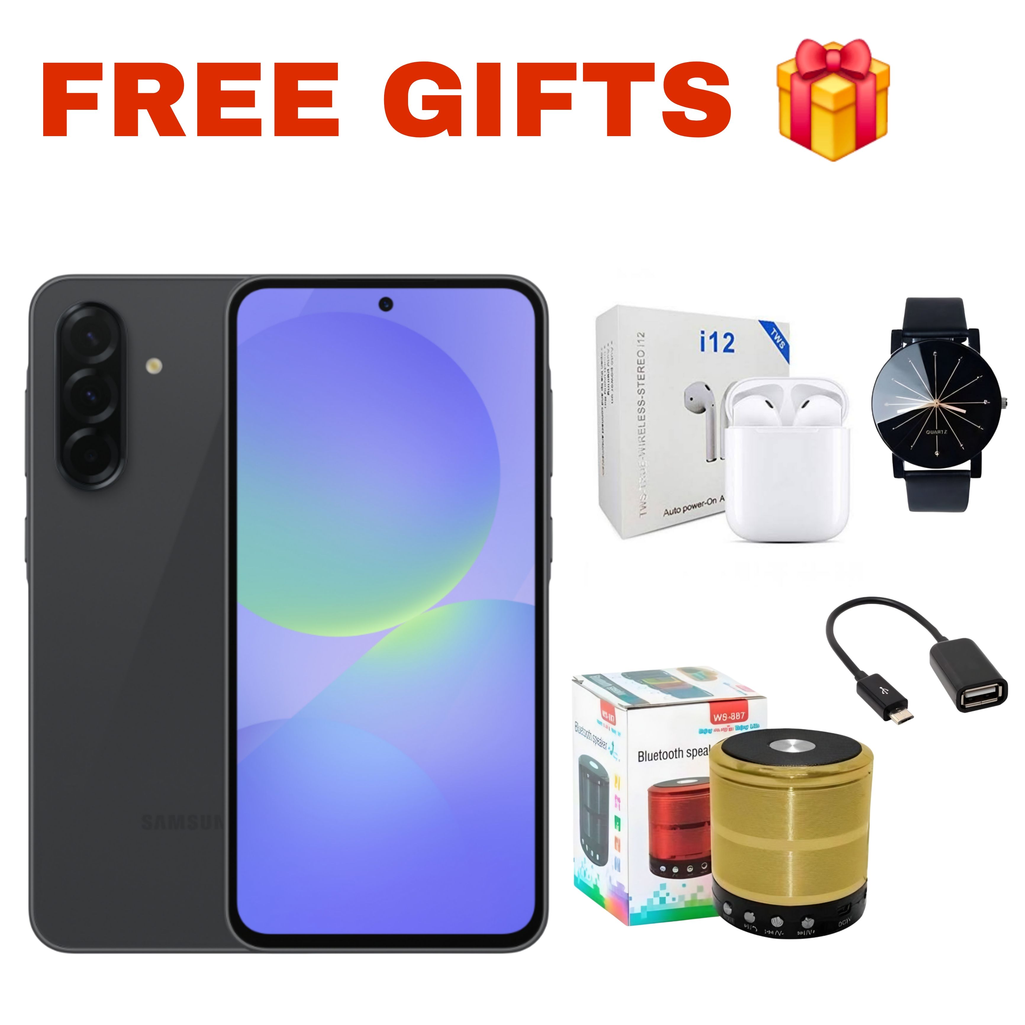 [NewArrival] Samsung Galaxy A36 5G 256GB+8GB 120Hz 6.7" AMOLED 50MP Triple Camera IP67 Dust/Water Resistant Android 15 5000mAh 45W 65% in 30Min Type-C Smart Phones Fingerprint Unlock