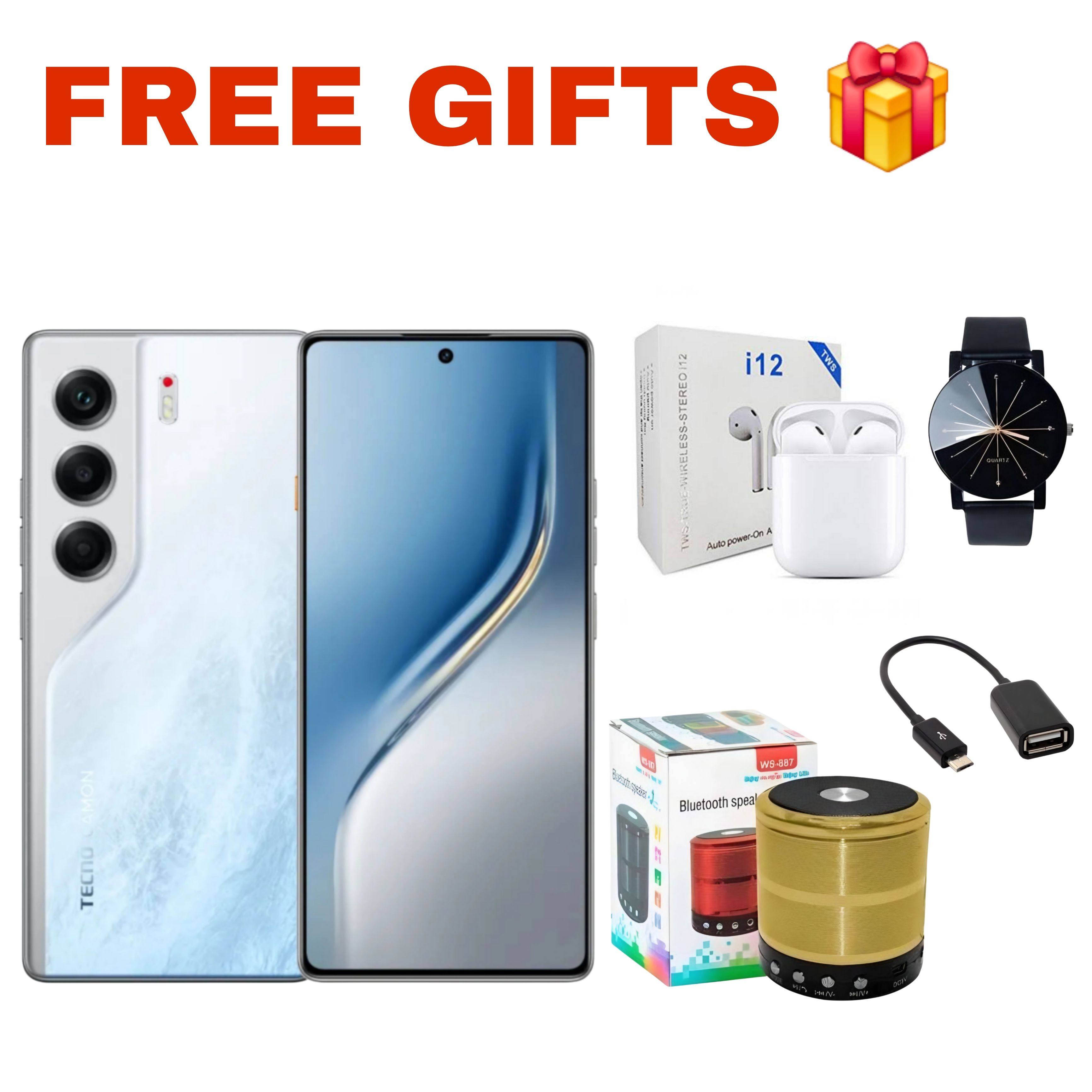 [New Arrival] Tecno Camon 40 128GB ROM+8GB RAM 6.78' 120Hz AMOLED Display Panda King Glass Protection 50MP+32MP Camera MTK Helio G100 Ultimate IP66 Dust/Water Resistant 5200mAh Battery Smart Phone