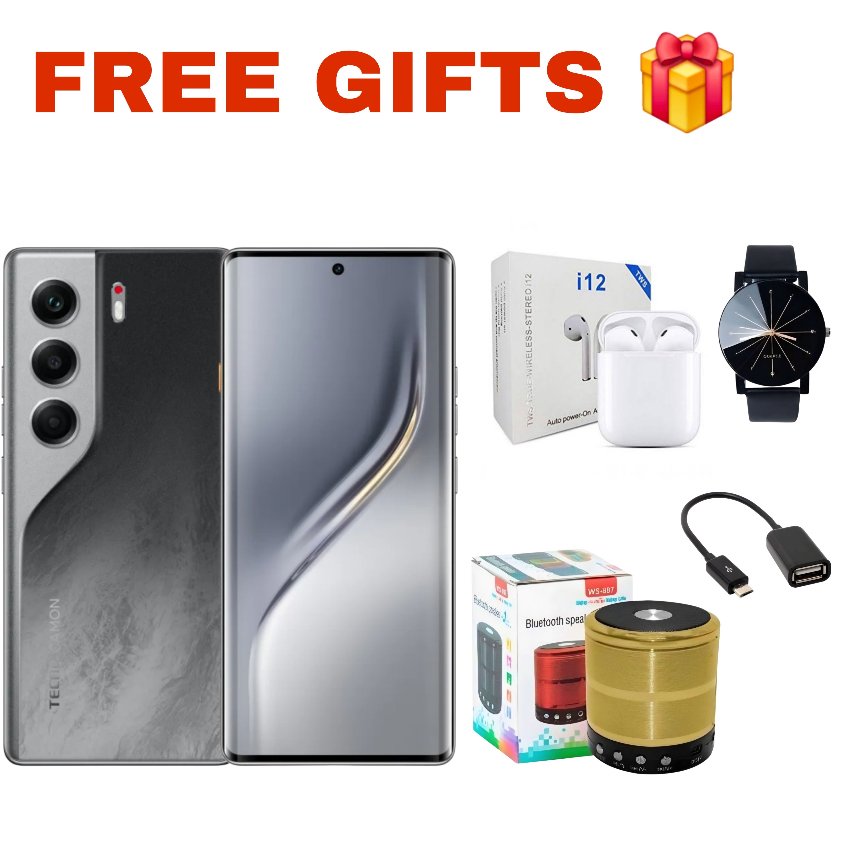 [New Arrival] Tecno Camon 40 128GB ROM+8GB RAM 6.78' 120Hz AMOLED Display Panda King Glass Protection 50MP+32MP Camera MTK Helio G100 Ultimate IP66 Dust/Water Resistant 5200mAh Battery Smart Phone