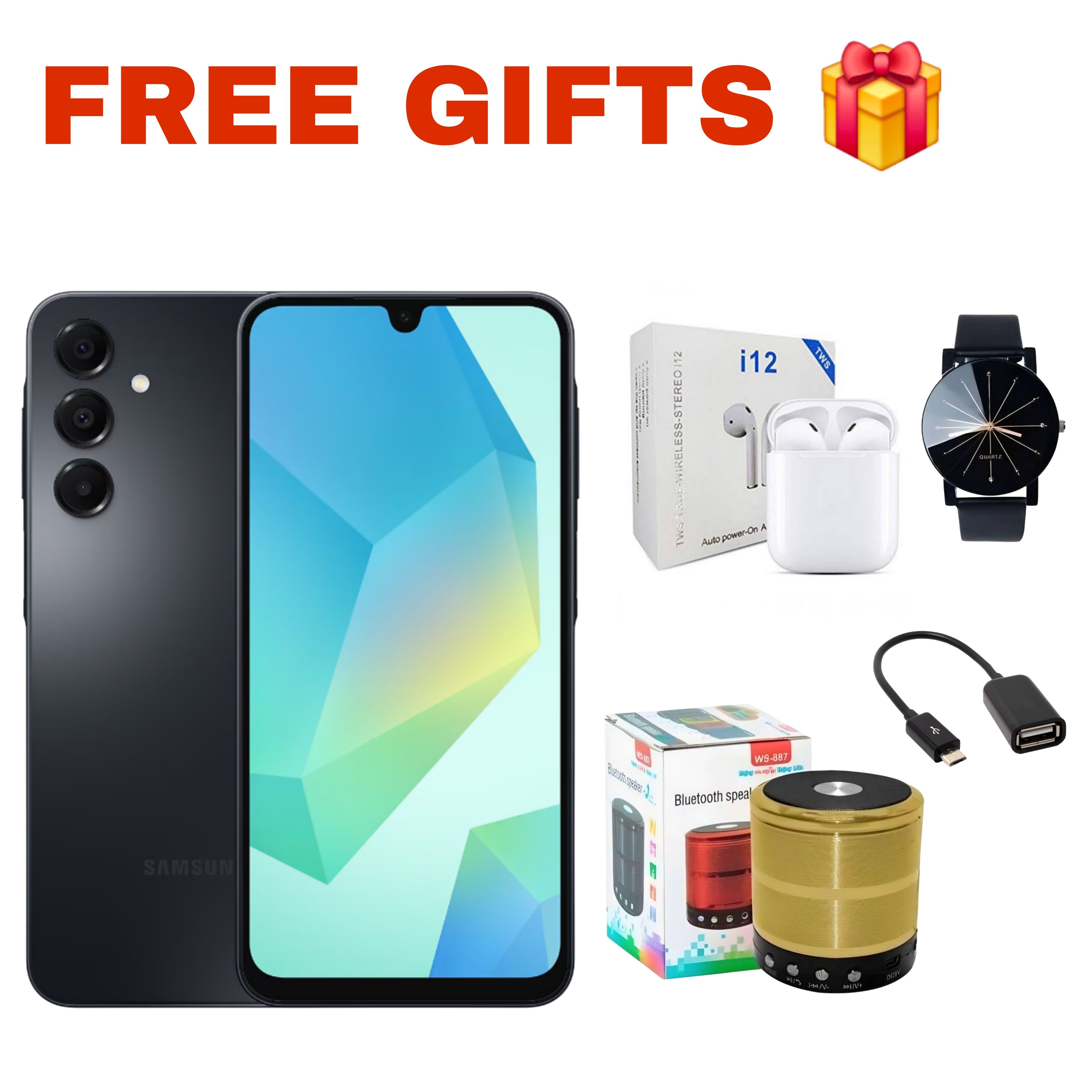 [Exclusive Deal] Samsung Galaxy A16 128GB+4GB 6.7" Super AMOLED Display 50MP Triple Camera Android 14 Mediatek Helio G99 5000mAh 25W Type-C Charge Smart Phones phone