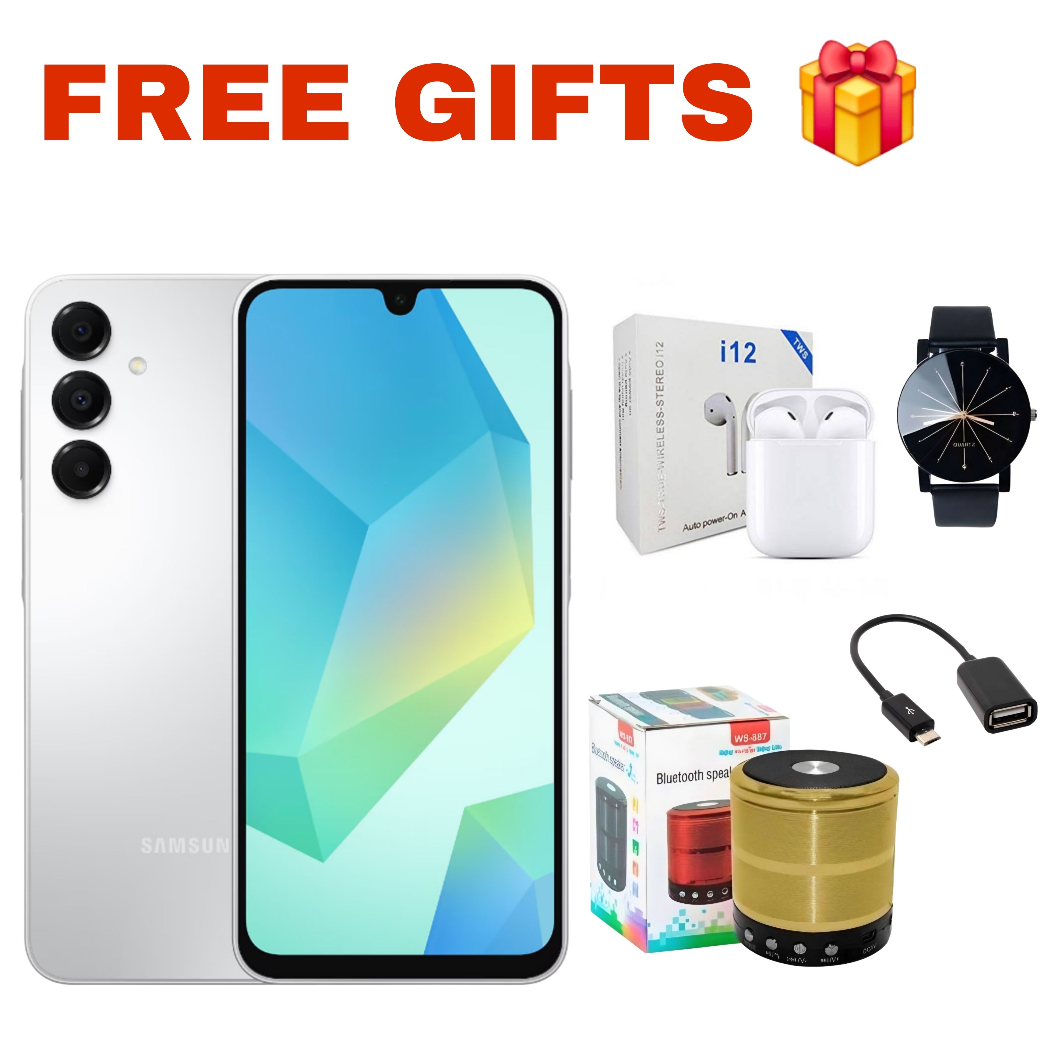 [Exclusive Deal] Samsung Galaxy A16 128GB+4GB 6.7" Super AMOLED Display 50MP Triple Camera Android 14 Mediatek Helio G99 5000mAh 25W Type-C Charge Smart Phones phone
