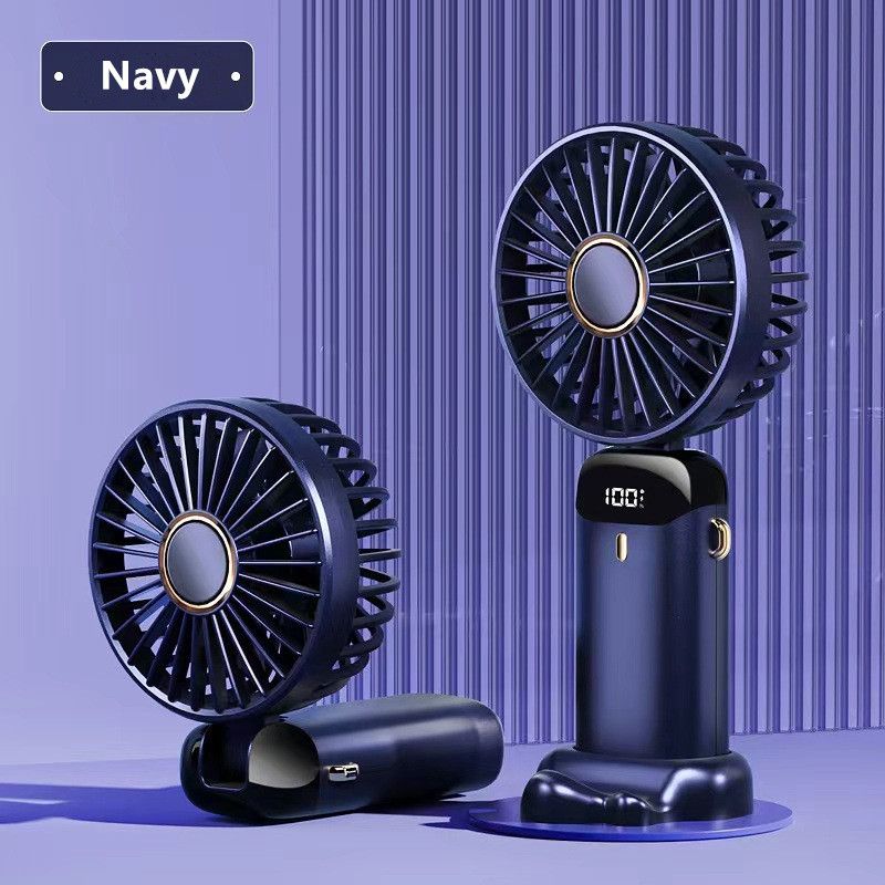 Handheld fan usb mini portable rechargeable small fan digital display folding aromatherapy small electric fan