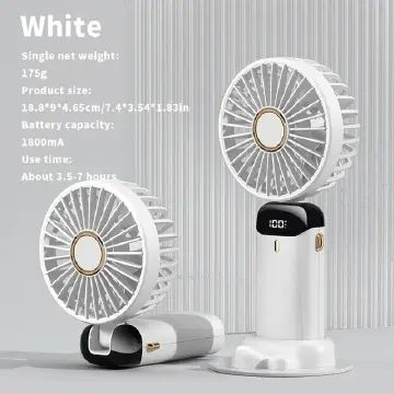 Handheld fan usb mini portable rechargeable small fan digital display folding aromatherapy small electric fan