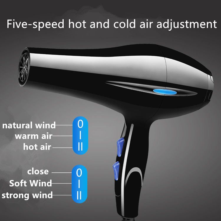 High-power hair dryer, hot and cold air, household appliances, constant temperature hair dryer