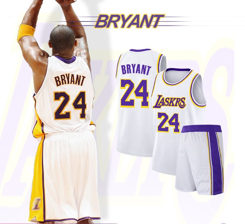 Kobe Bryant's No. 24 jersey basketball uniform set, training suit, sportswear, basketball jersey