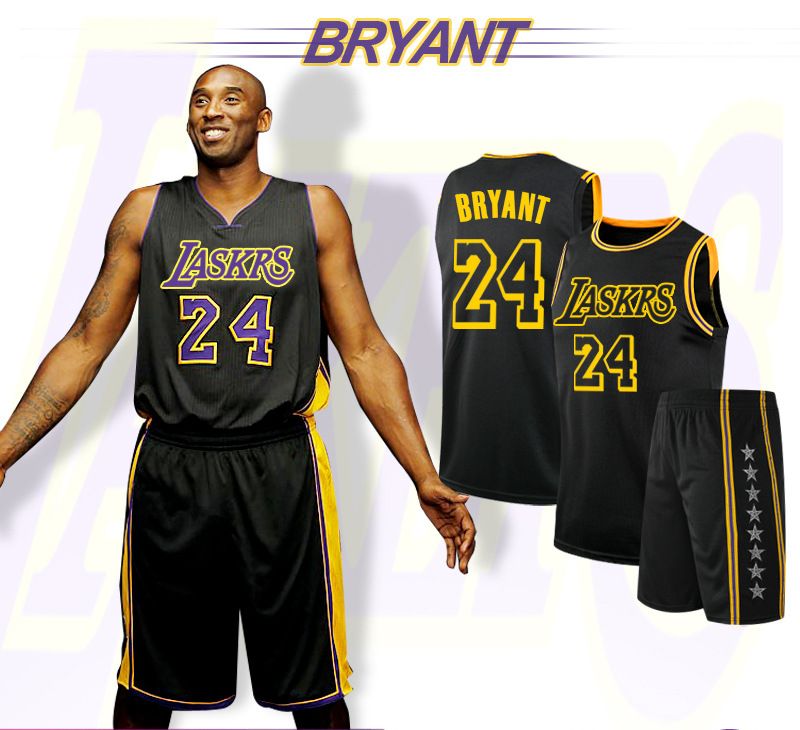 Kobe Bryant's No. 24 jersey basketball uniform set, training suit, sportswear, basketball jersey