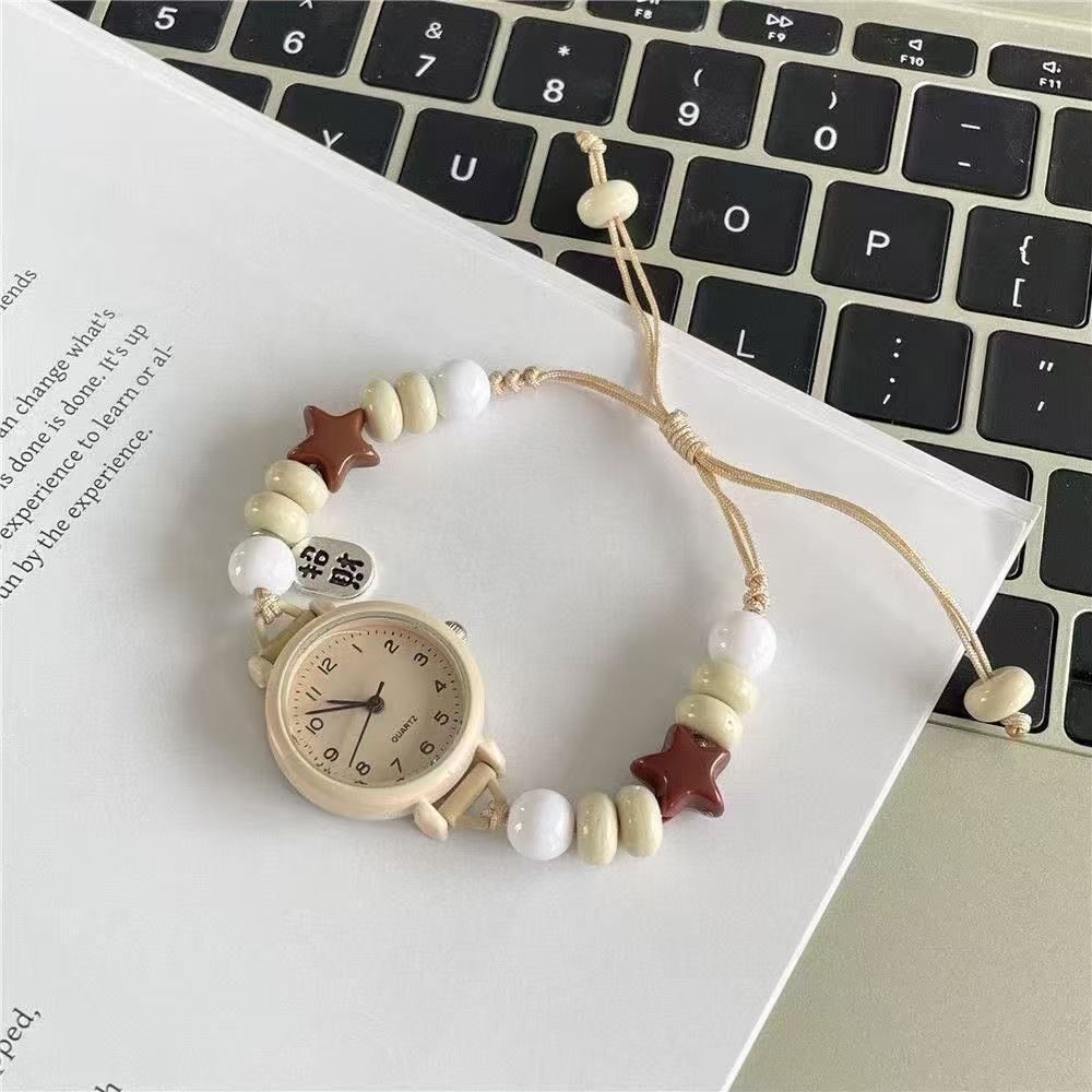DIY girlfriend bracelet watch female student ins Xiaozhongsen retro Mori simple small fresh and versatile