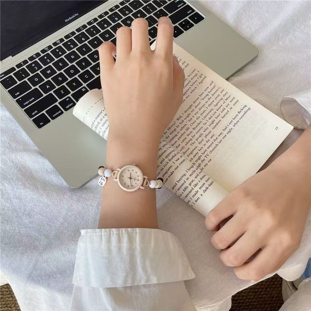 DIY girlfriend bracelet watch female student ins Xiaozhongsen retro Mori simple small fresh and versatile