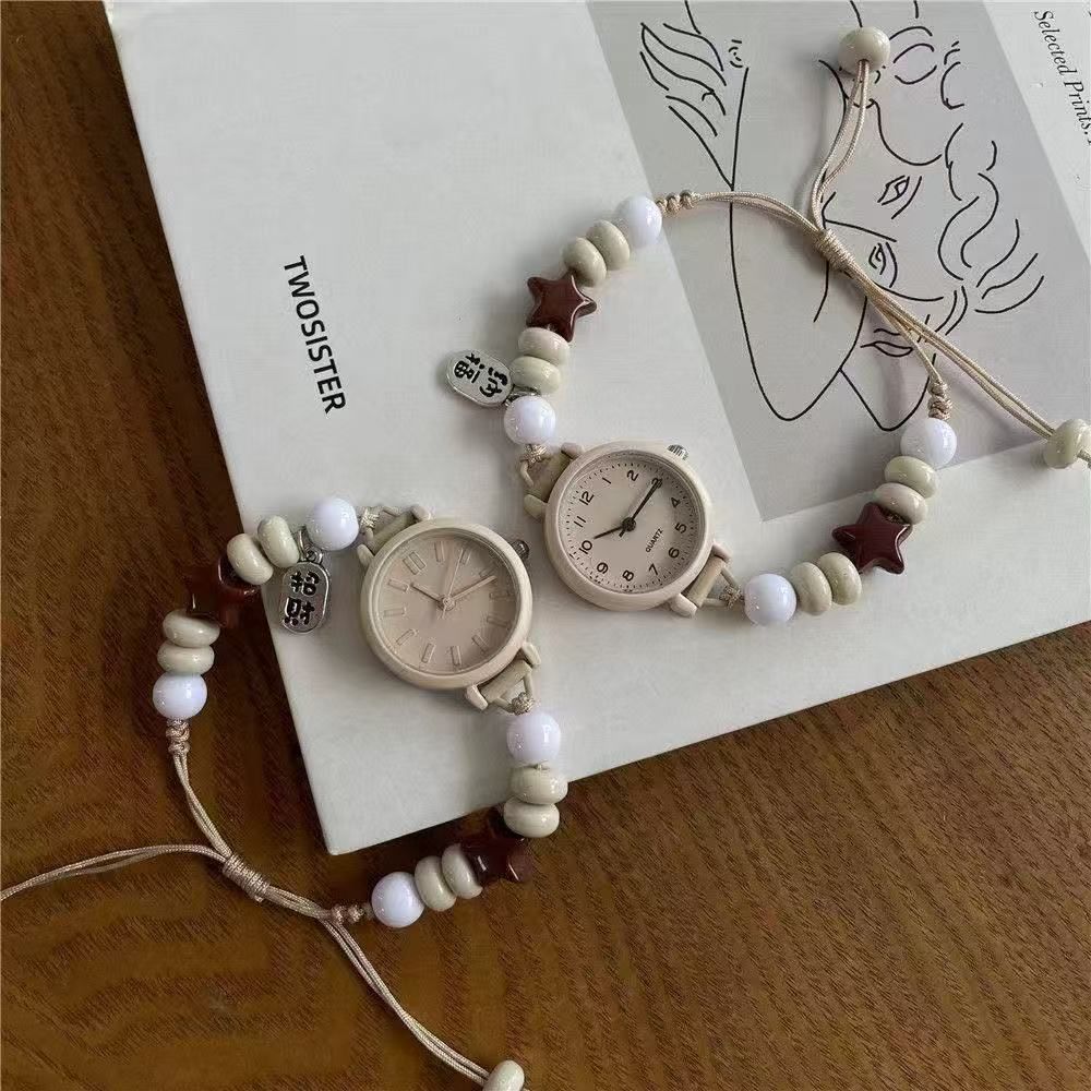 DIY girlfriend bracelet watch female student ins Xiaozhongsen retro Mori simple small fresh and versatile