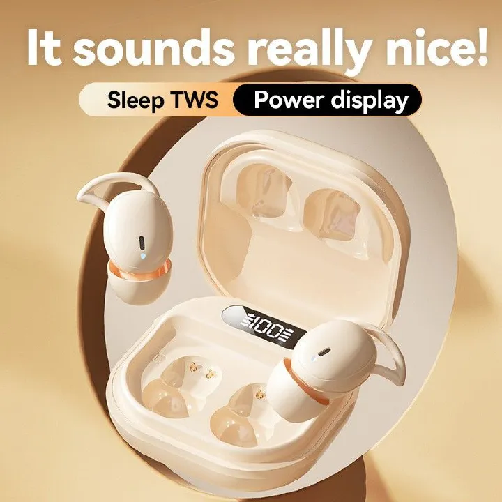 M72 Wireless Sleep Bluetooth Headset, TWS Mini In-Ear Earbuds Bass Sound Earphones