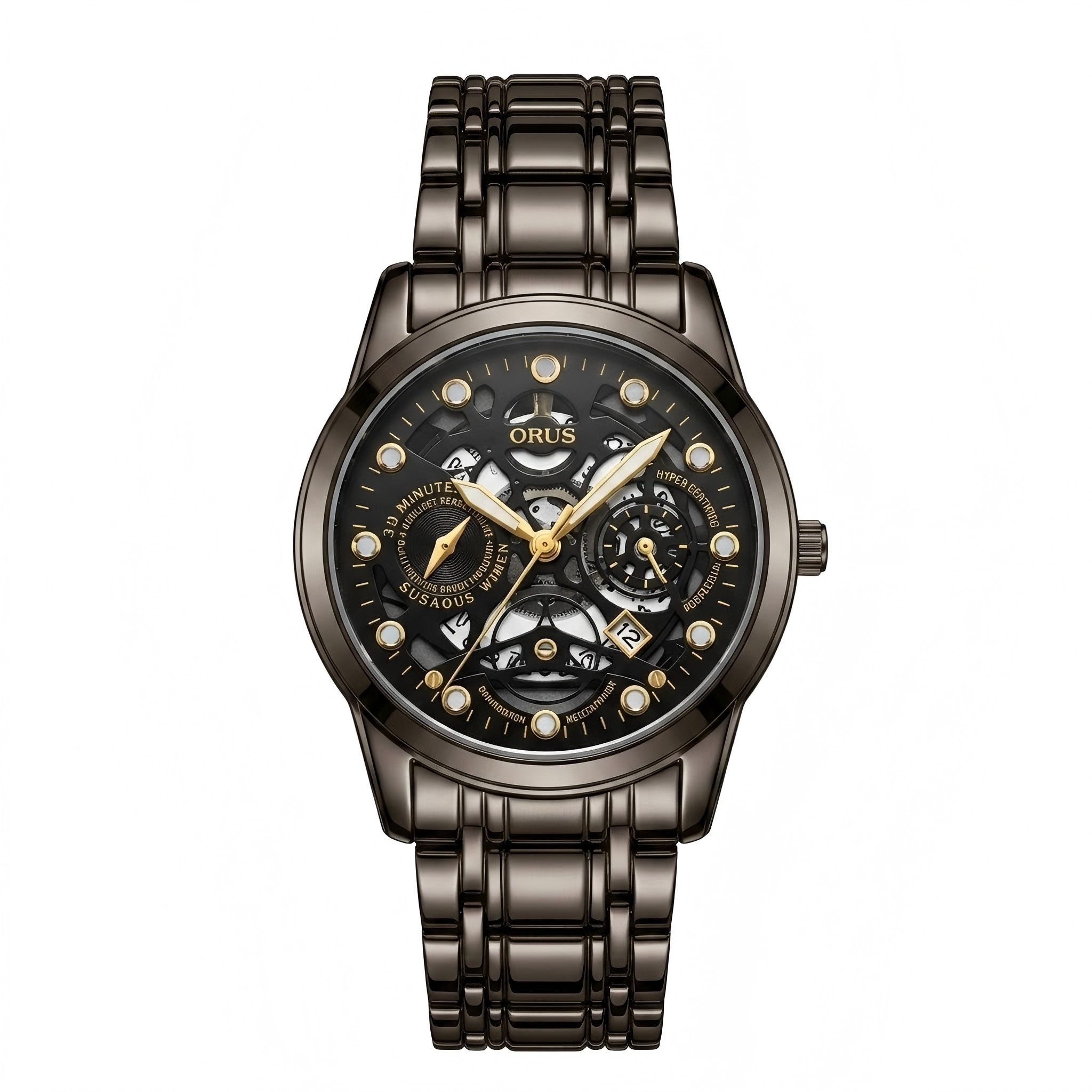 Swiss Brand Men's Automatic Watch, Luminous & Waterproof, High-End Luxury Male Wristwatch with Newly Upgraded Movement