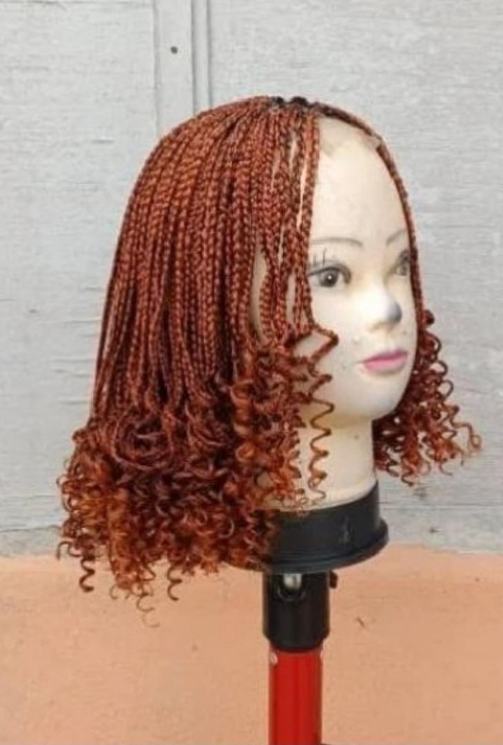 short tatu braided wig