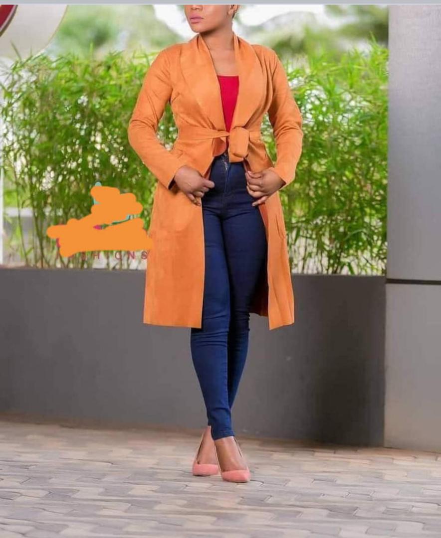 smart velvet trench coat