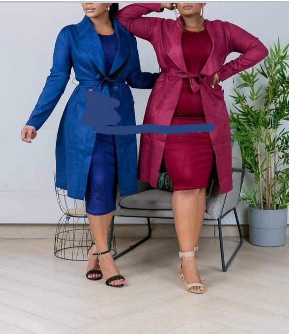 smart velvet trench coat