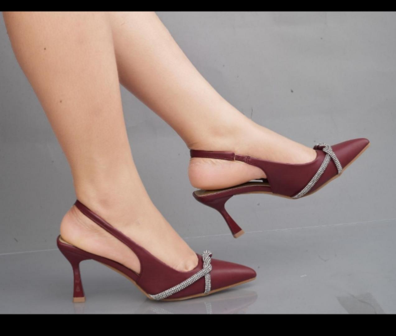 New arrivals women's fashion high heels Ladies PU artificial leather shoes business stiletto heels shoes Girls office work shoes Soft soled non-slip shoes