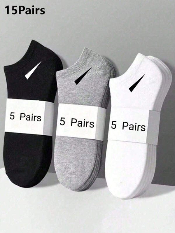 5 pairs Minimalist Style Unisex Ankle Socks